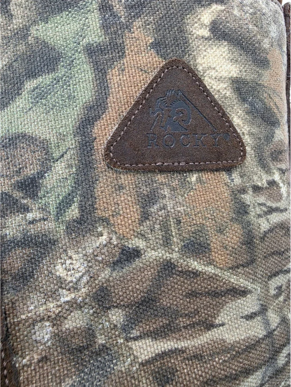 Rocky Pro Light Snake Camo Canvas Leather Gortex Waterproof Boots Mens Size 12 W